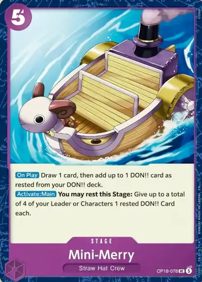 Mini-Merry (OP18-078) — THE DOMINANCE OF GOD OP18 preview card