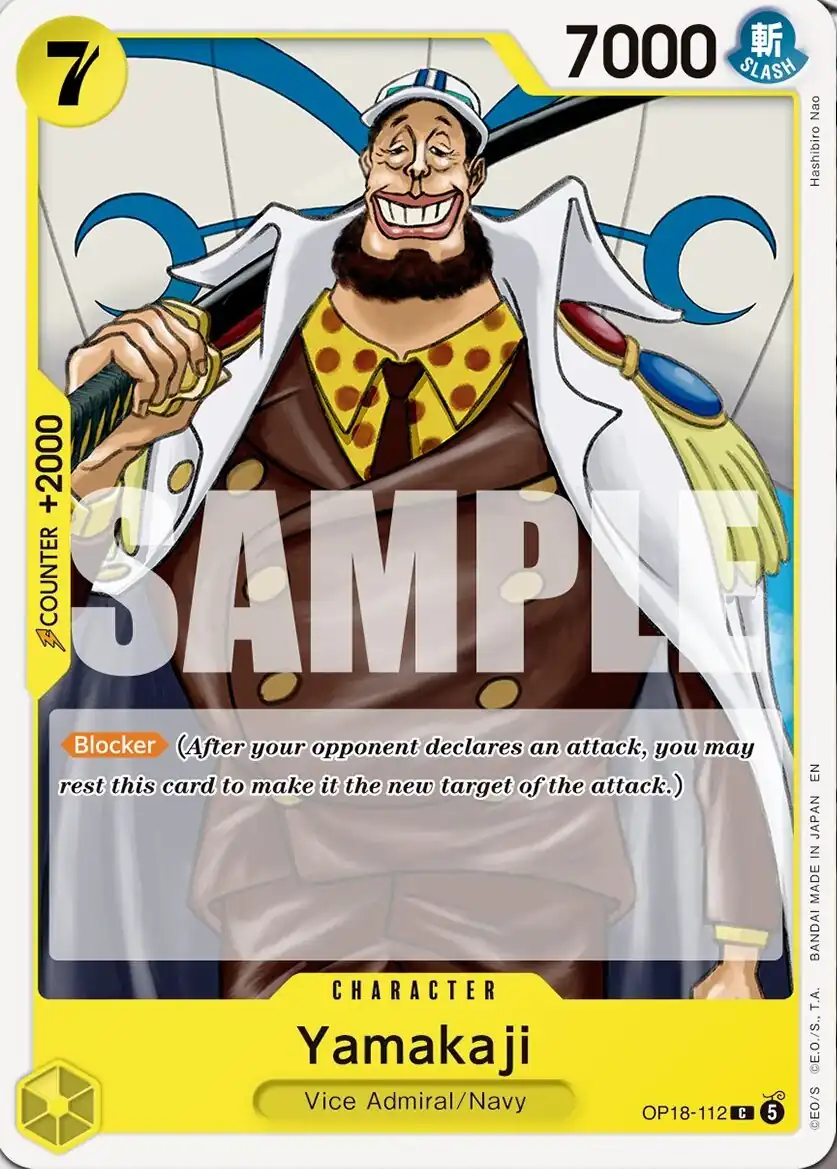 Yamakaji (OP18-112) — THE DOMINANCE OF GOD OP18 preview card